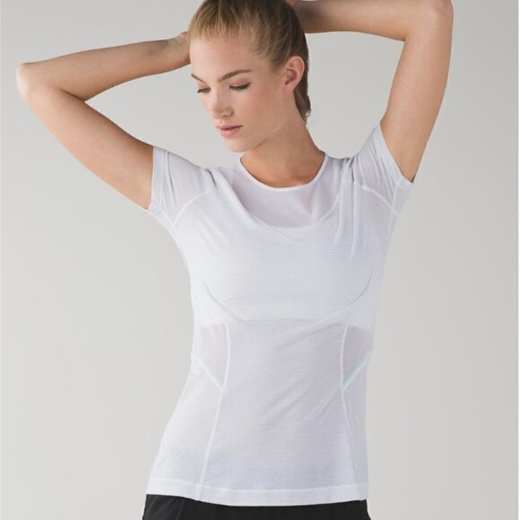 Lululemon Lightweight Mesh Short Sleeve 6 White NWOT - Picture 3 of 15